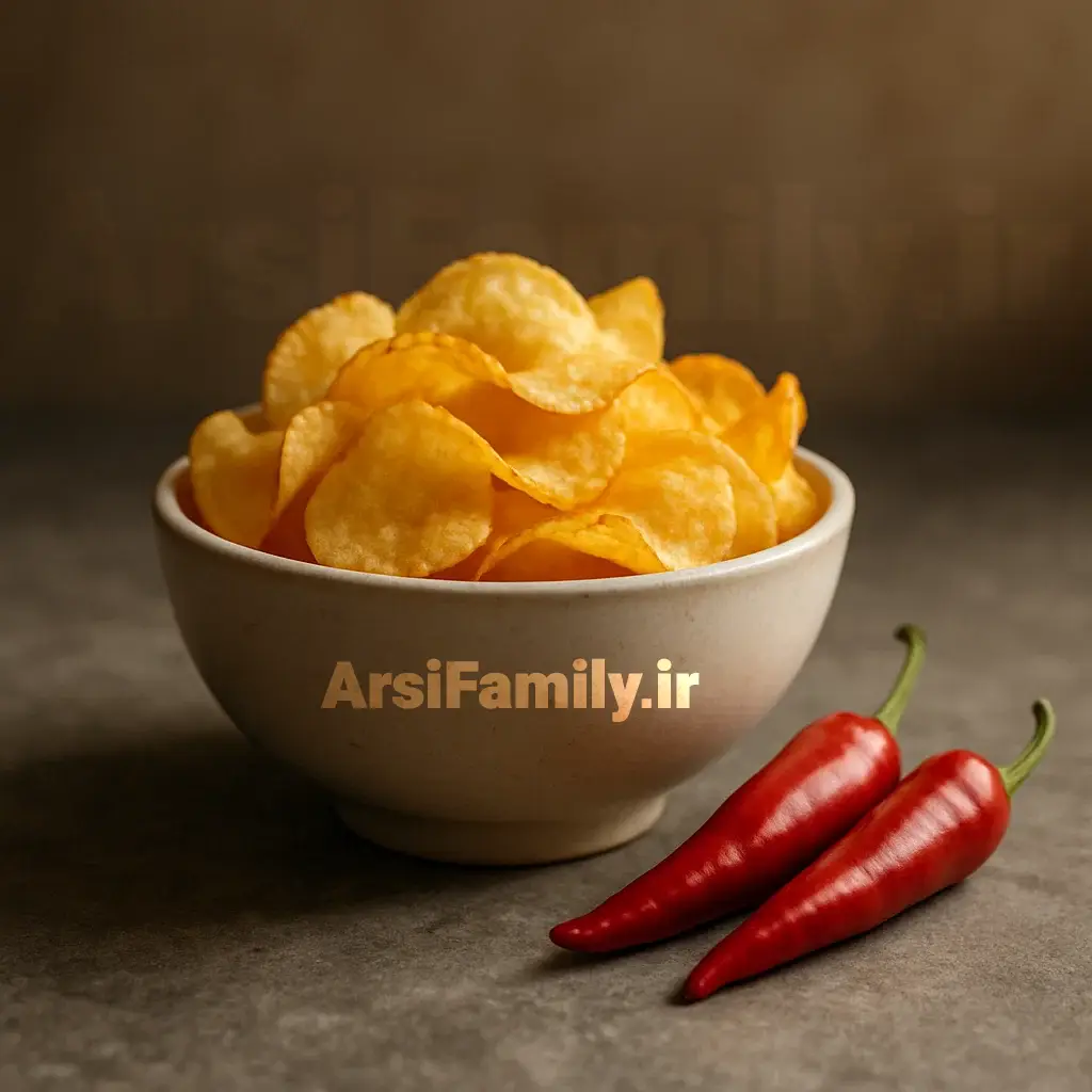 چیپس فله با طعم فلفلی آرسی