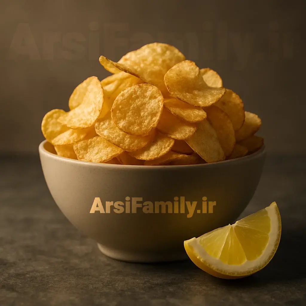 چیپس فله با طعم لیمویی آرسی