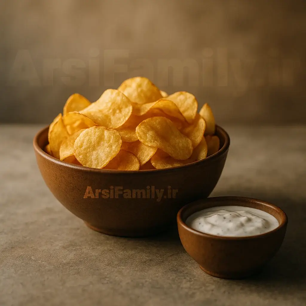 چیپس فله با طعم ماست موسیر آرسی