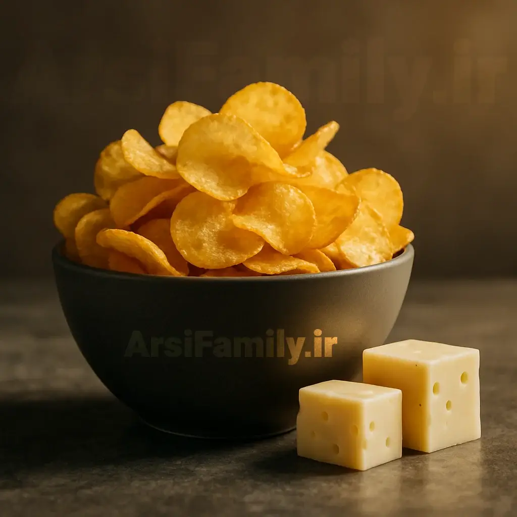 چیپس فله با طعم پنیری آرسی