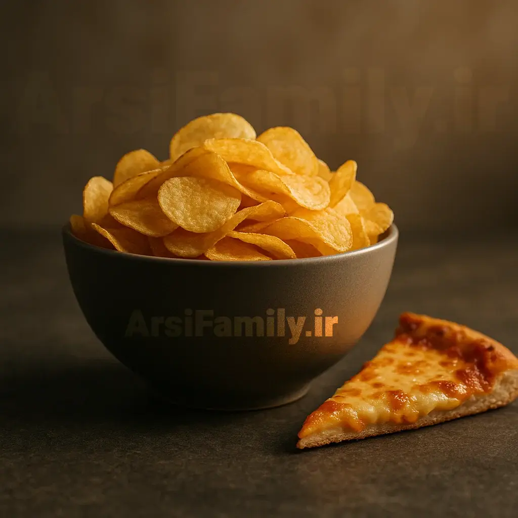 چیپس فله با طعم پیتزا آرسی