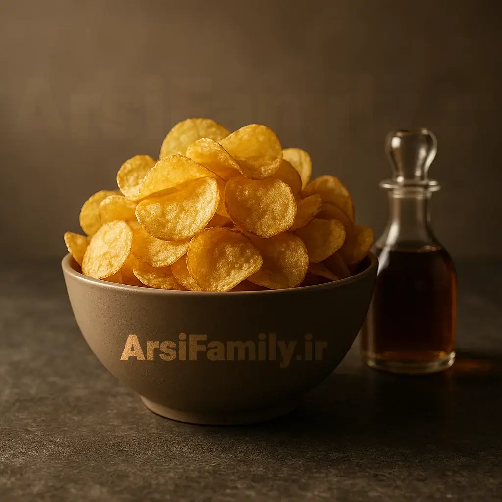 چیپس فله با طعم سرکه نمکی آرسی